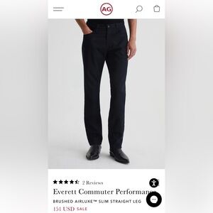 AG Adriano Goldschmied Everett commuter performance pants